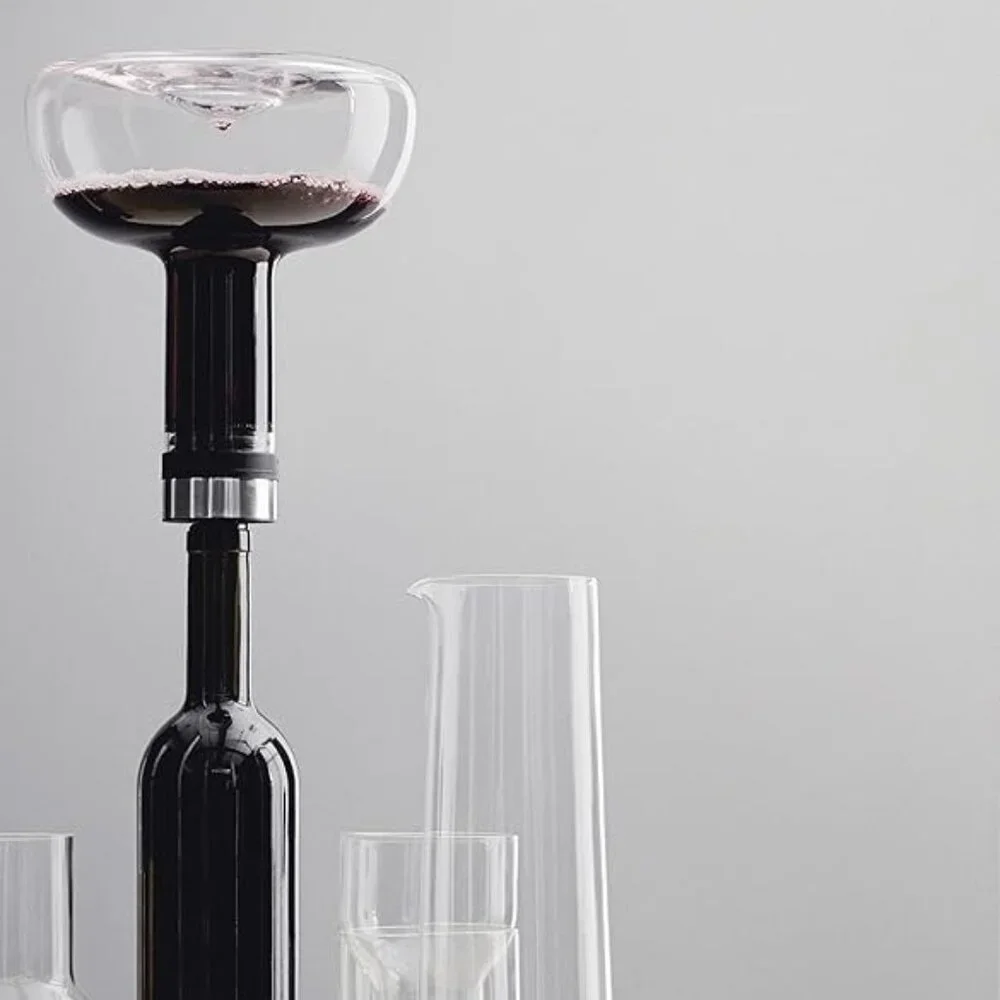 MENU Black Wine Breather Decanter Bar Accessory - Picture 7 of 7